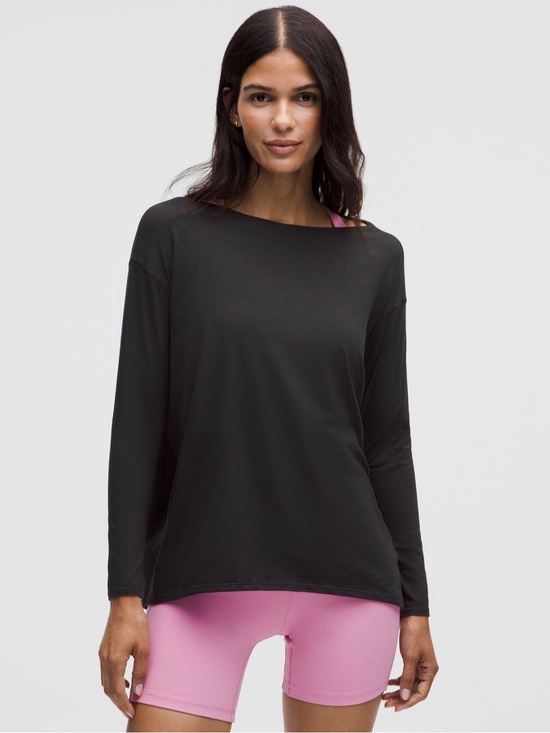lululemon athletica Tops - Lululemon Back In Action Long Sleeve
Black